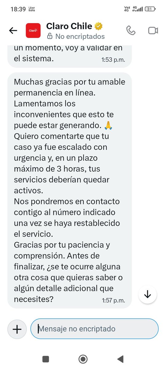 Amanditamia1's tweet photo. @clarochile_cl   @SERNAC es una burla terminando el día y nada , no hay con quien comunicarse dos días sin televisión sin internet, amable permanencia para contener ninguna respuesta https://t.co/gJhEpBQRSn
