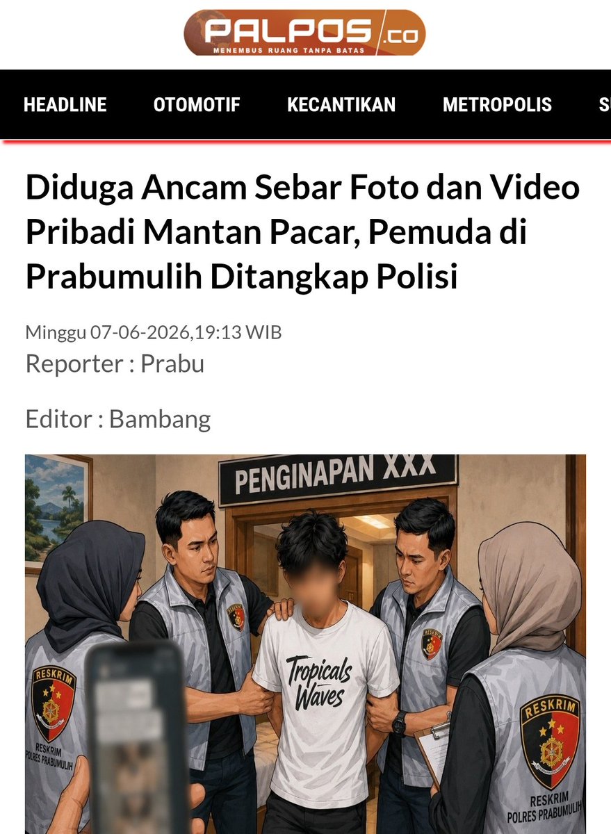 scrolltkp's tweet photo. Pelajaran penting dari kasus seperti ini, jangan pernah menganggap foto atau video pribadi aman hanya karena dikirim ke orang yang dipercaya. Perasaan bisa berubah, hubungan bisa berakhir, tapi file digital bisa tetap ada. Lebih baik mencegah daripada menyesal kemudian.

Udah banyak kejadian seperti ini. Contohnya yang batang bergetar itu, hubungan putus, video tersebar ke mana-mana. 

#Prabumulih #Sumsel #Kriminal #PrivasiDigital #ScrollTkp