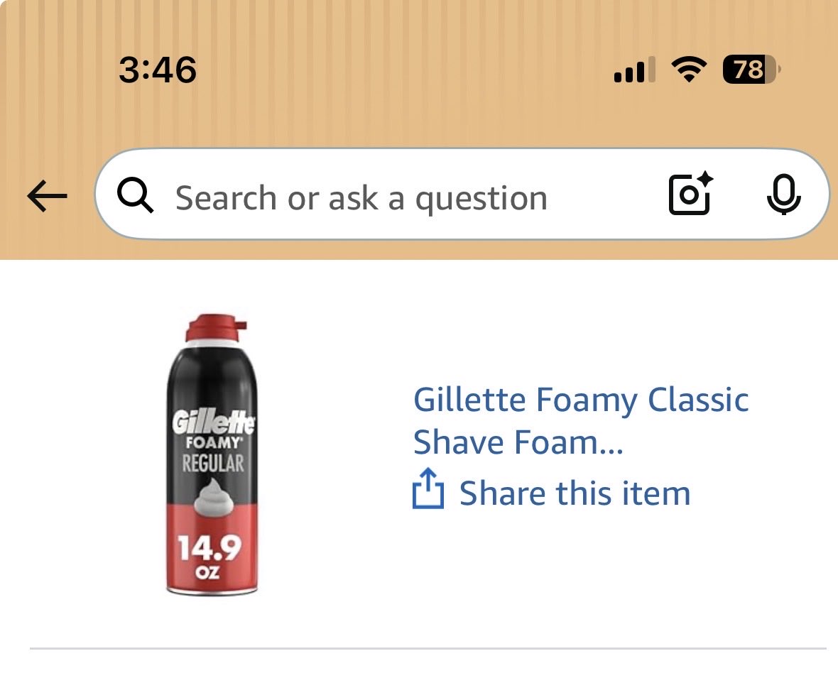wwbein's tweet photo. @SteveSkojec Tried to purchase shaving cream ($3 item) at Walmart but was locked up. So skipped and ordered on Amazon instead @Walmart. I do not have time for this nonsense. https://t.co/tjH5ng9Igi