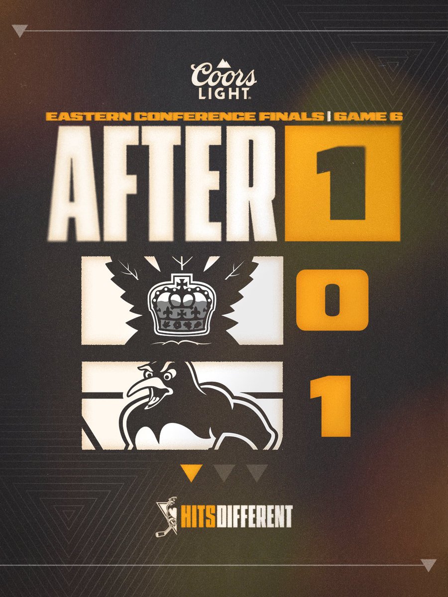 WBSPenguins's tweet photo. Up after one! https://t.co/0qtMsObnU2