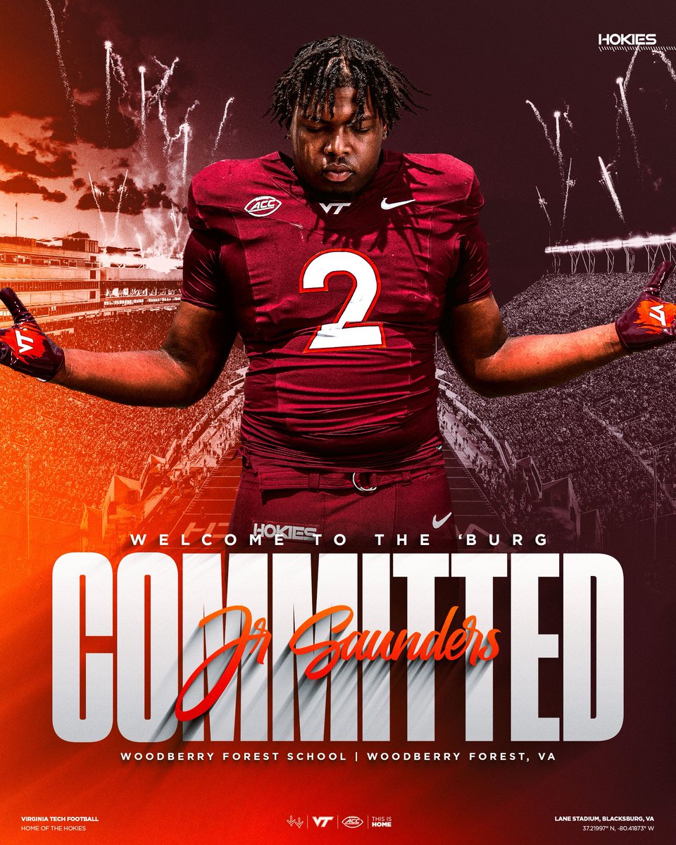 JrSaunders8's tweet photo. 1000% committed let’s go Hokies 🦃🦃🦃 https://t.co/5OKkMJvbCS