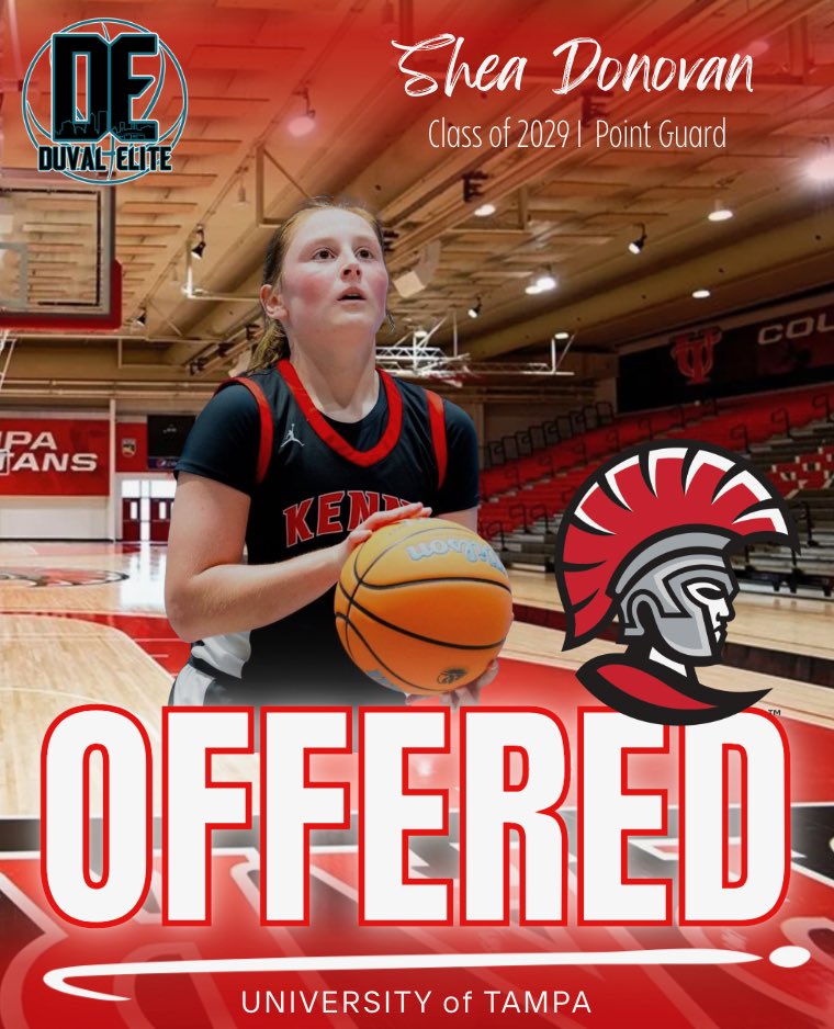Shea_Donovan3's tweet photo. After a great conversation with coach Jessee I am extremely blessed to receive an offer from The University of Tampa! Thank you @UtampaWBB!!
@BKHS_GBB https://t.co/JnnQNtJXdy