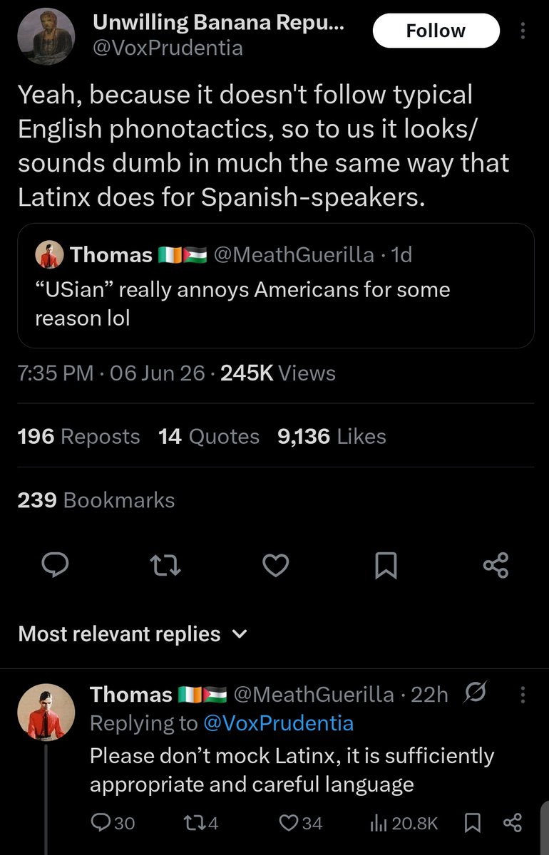 trumwill's tweet photo. "Please don't mock Latinx" https://t.co/rhYnxJ9nVj
