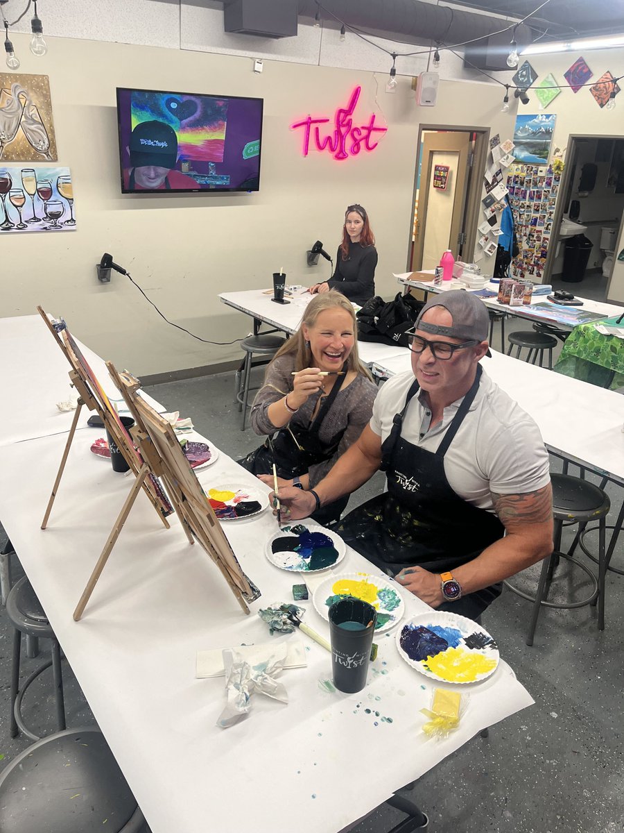 PWATFortCollins's tweet photo. We created some Cosmic Love two-piece paintings, and you guessed it… we’re in love! 🌙🎨💫

From bold, dreamy colors to all the fun little details, these pairs came together so beautifully. It’s always so special watching two canvases connect into one stunning piece.

Such a... https://t.co/EW5VH1eRS1