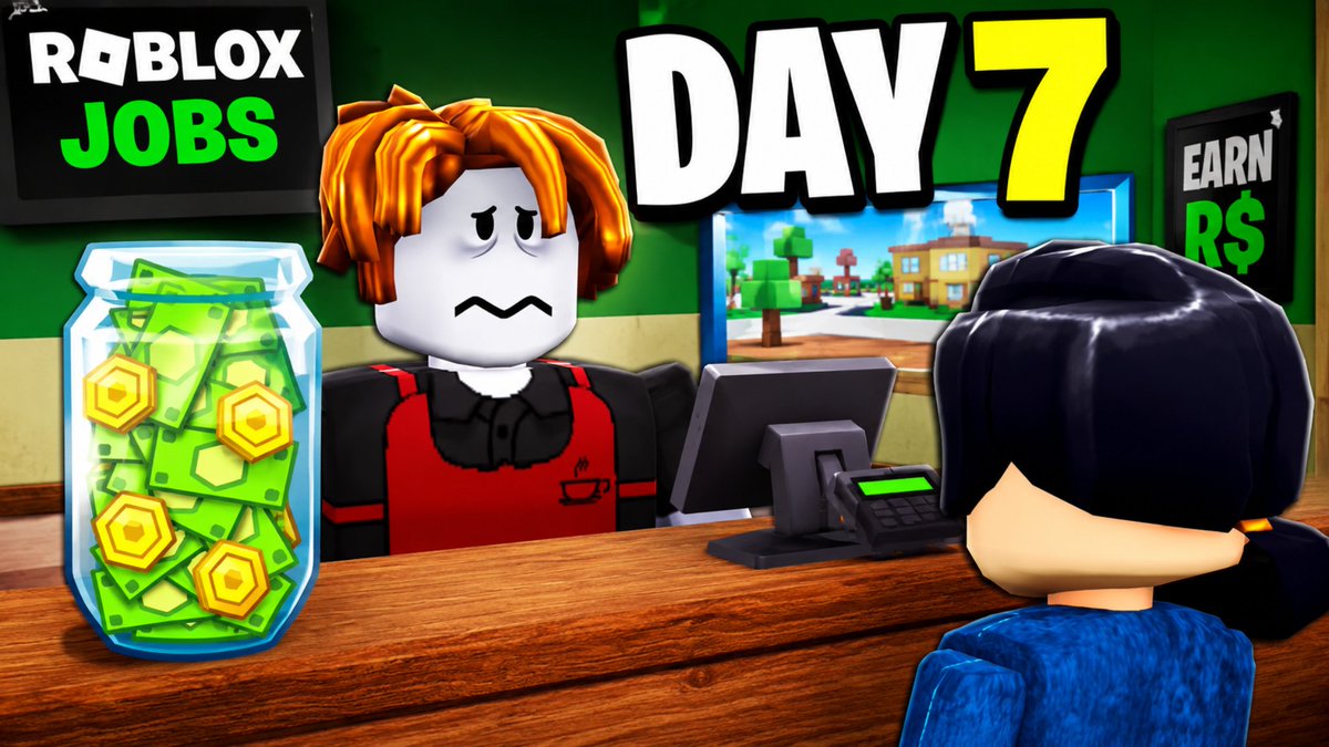 Paulorics_'s tweet photo. Tried recreating a Roblox Jobs thumbnail.

Made from scratch with my own design and composition.

Need thumbnails? DM me. 📩
#Roblox #RobloxJobs #ThumbnailDesigner #GraphicDesign #GamingCreator https://t.co/TLyxDW7xxs