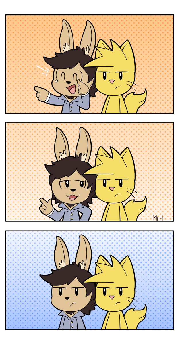 JamesFlynn75's tweet photo. Ahora les mostrare lo ultimo que me ha hecho el genial @harinezumi_mr 
Cabe mencionar que estos dibujos estan ligados a las tiras, pero no serán parte de ellas.
Debido al poco espacio de texto descriptivo, lo pongo en ALT.
En comentarios verán otras versiones de la 2ª y 3ª imagen https://t.co/BV0NeeJdgf