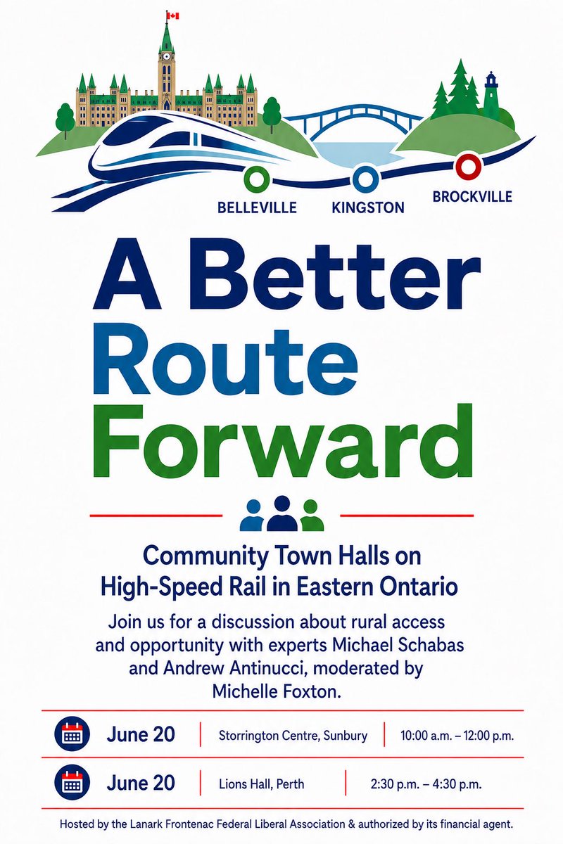 MFoxtonLF's tweet photo. Residents deserve more than a choice between “stop it” and “accept it.” They deserve a serious conversation about a better route forward.

Join the Lanark–Frontenac Federal Liberal Association on Sat June 20th for two community town halls.  See below for ticket details. 🧵1/3 https://t.co/QOL4HbXiW2