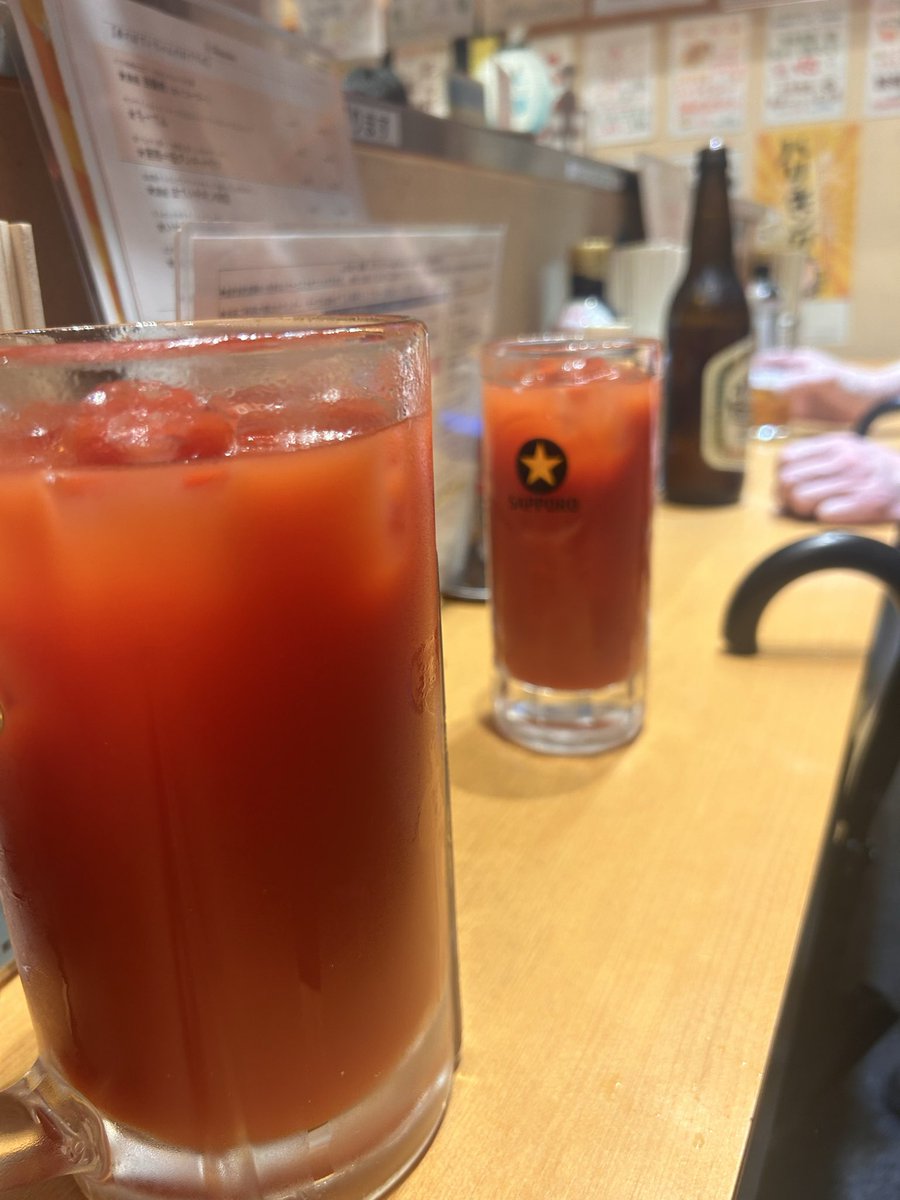 _okuten_'s tweet photo. ほていちゃん 新小岩店
メガ濃厚トマトハイ
おつまみ多数

6月14日に閉店されるほていちゃんへ💁🏻‍♂️

雨が降る日曜夜、20時過ぎにも関わらず、別れを惜しむ方達で店内は満席🈵

440円で飲める赤星大瓶、100円で食べられる鉄板焼き🧄
価格破壊で最高の居酒屋でした😌

大満足ごちそうさまでした🙏🏻 https://t.co/ntFBHL40wN