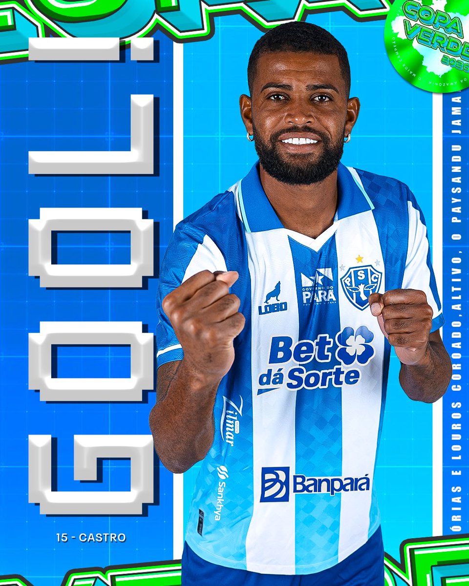 Paysandu's tweet photo. GOOOOOOOOOOOOOOOOOOOOOOOOOOOOOOOOOOOOOOOOOOOOOL DO PAPÃOOOOOOOOOOOOOOOO!!!!! ⚽️

CASTROOOOOO

🏆 Copa Verde - Final (volta)
⌚️ 07 min/2T
🆚 Paysandu 2x0 Anápolis
🏟️ Mangueirão  

🎙️https://t.co/dmeHzMPD9u

#VamosPaysandu https://t.co/5SXpLJzKRs