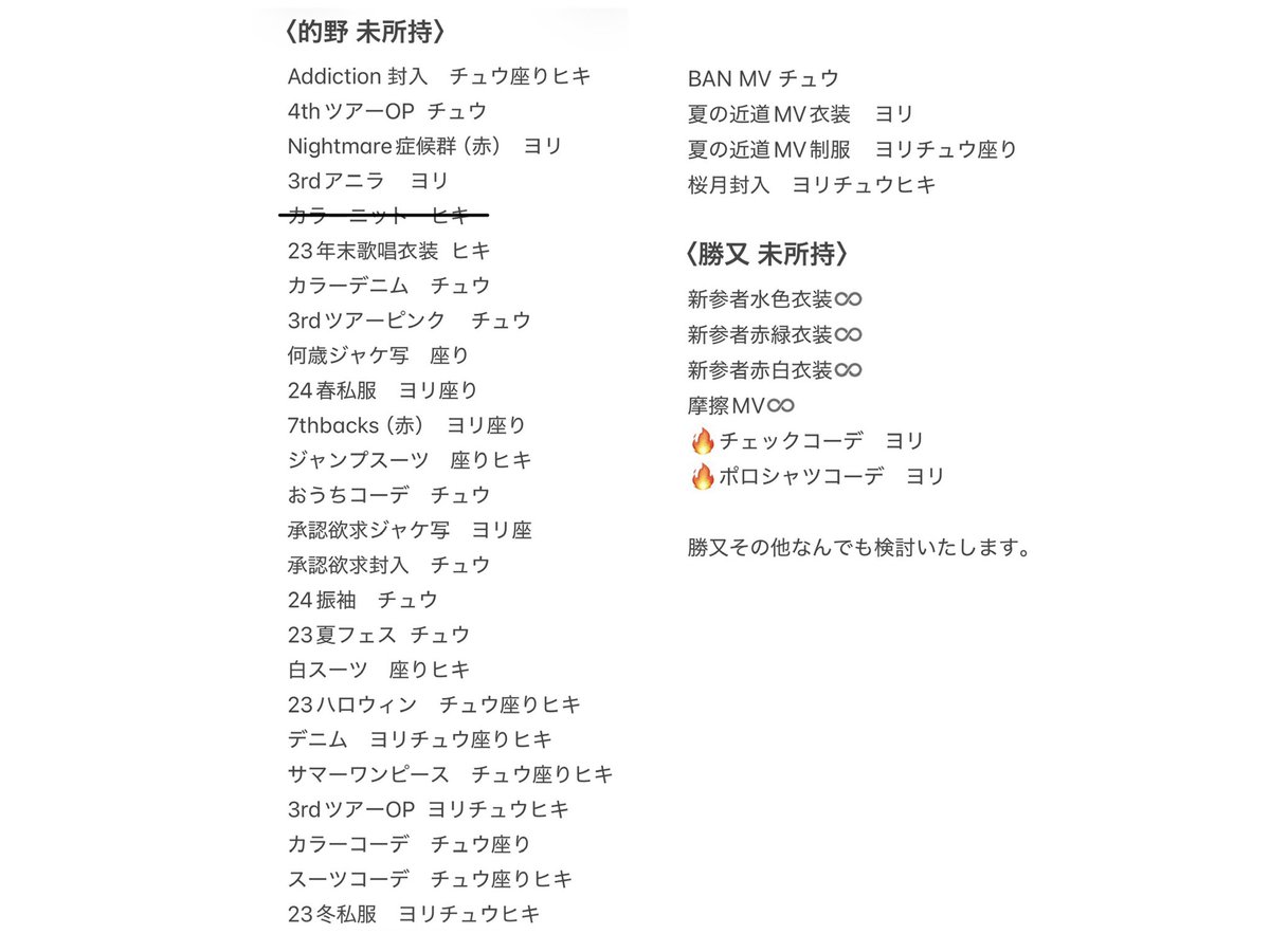mtn__08's tweet photo. 櫻坂　生写真　トレ　トレード

求：画像①（的野勝又未所持）

譲：画像②

♡ 郵送トレ、6/28幕張リアミ直トレ

全て推しに変えたい為、一枚からでも大丈夫です。未所持優先ですが勝又ヨリ優先で何でも検討させていただきます。 https://t.co/4XDTiB3pa4
