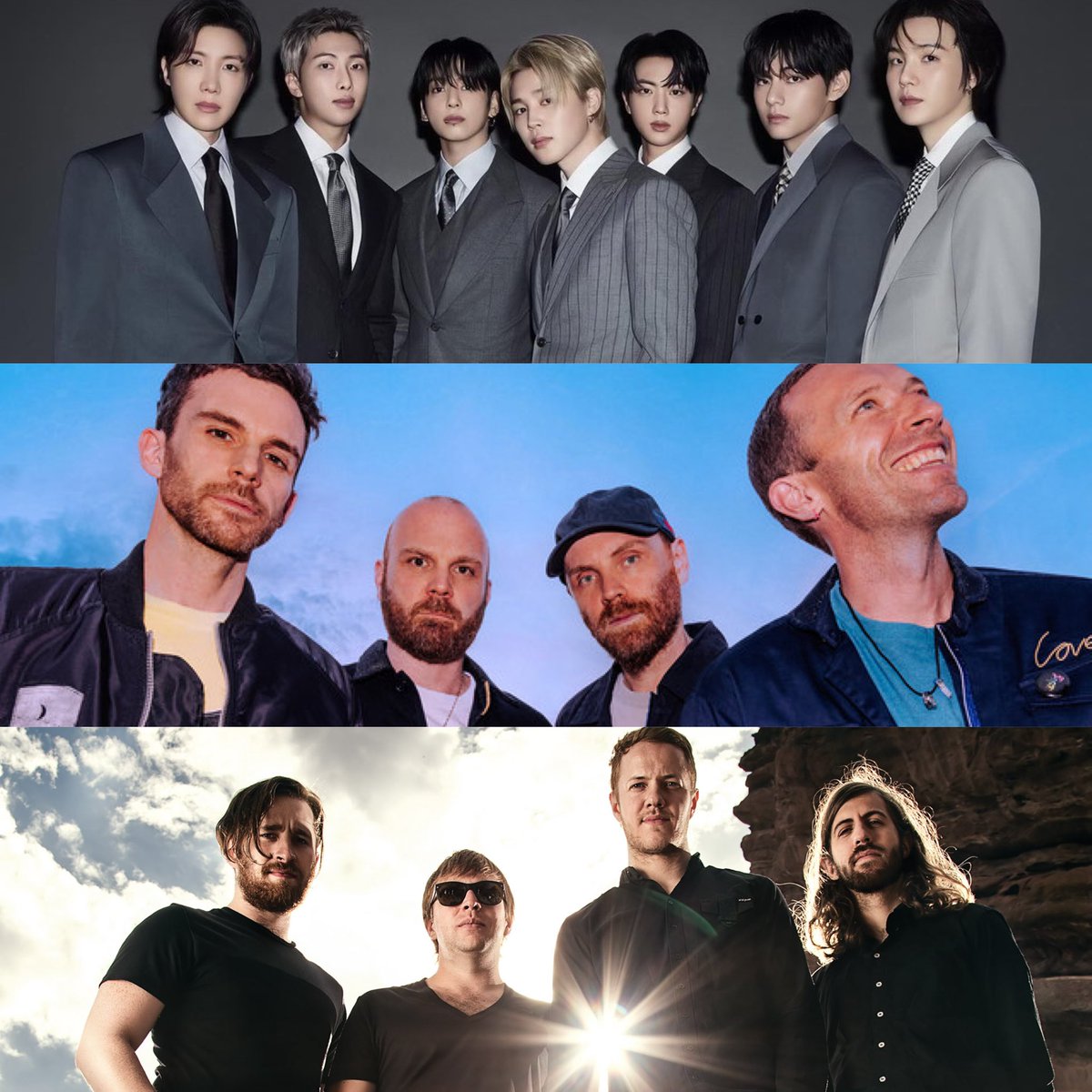 chartradar_'s tweet photo. The Top 10 Most-Streamed Groups in Spotify History:

1. BTS — 51B
2. Coldplay — 45B
3. Imagine Dragons — 39B
4. Maroon 5 — 35B
5. Linkin Park — 32B
6. Queen — 28B
7. One Direction — 28B
8. Arctic Monkeys — 27B
9. Regida — 26B
10. The Beatles — 25B https://t.co/DCSOOKWEG4