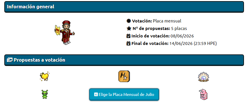 HabboTemplarios's tweet photo. ☁️¡Elige cuál será nuestra próxima placa extra de Julio!
⏩Vota aquí: https://t.co/qX3R0iieKR https://t.co/zyLxj4FMcN