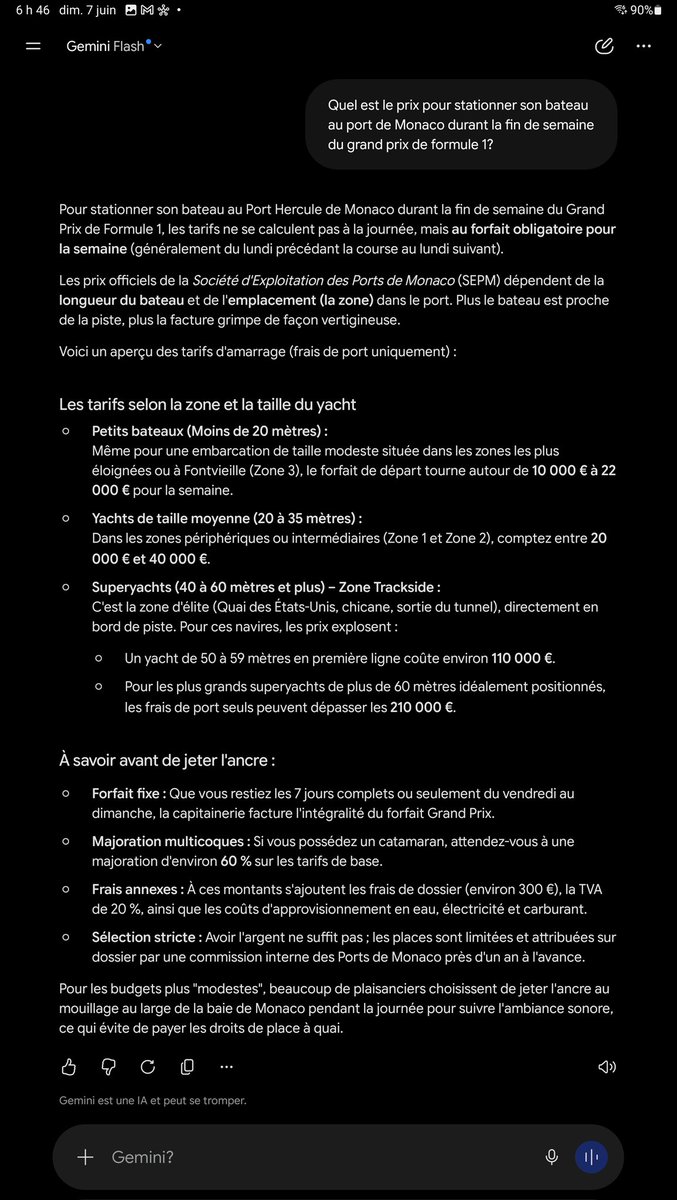 CGouais's tweet photo. @LeContempIateur Voici le prix pour stationner son bateau durant le GP!😳 https://t.co/6BLAsw8CL5