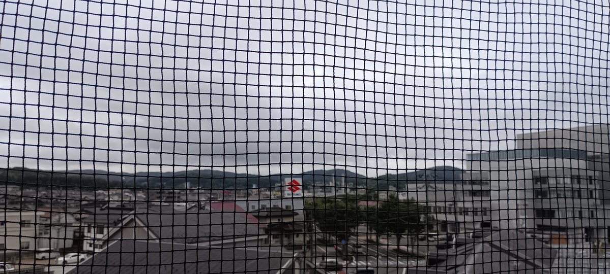 SION0423's tweet photo. @goodjog_hfm まみさん、안녕하세요☁
今朝の三次市は☁空で気温16℃、時刻7:40です！
家庭菜園のナスが花が咲きました！ https://t.co/ciY3sUSH3g