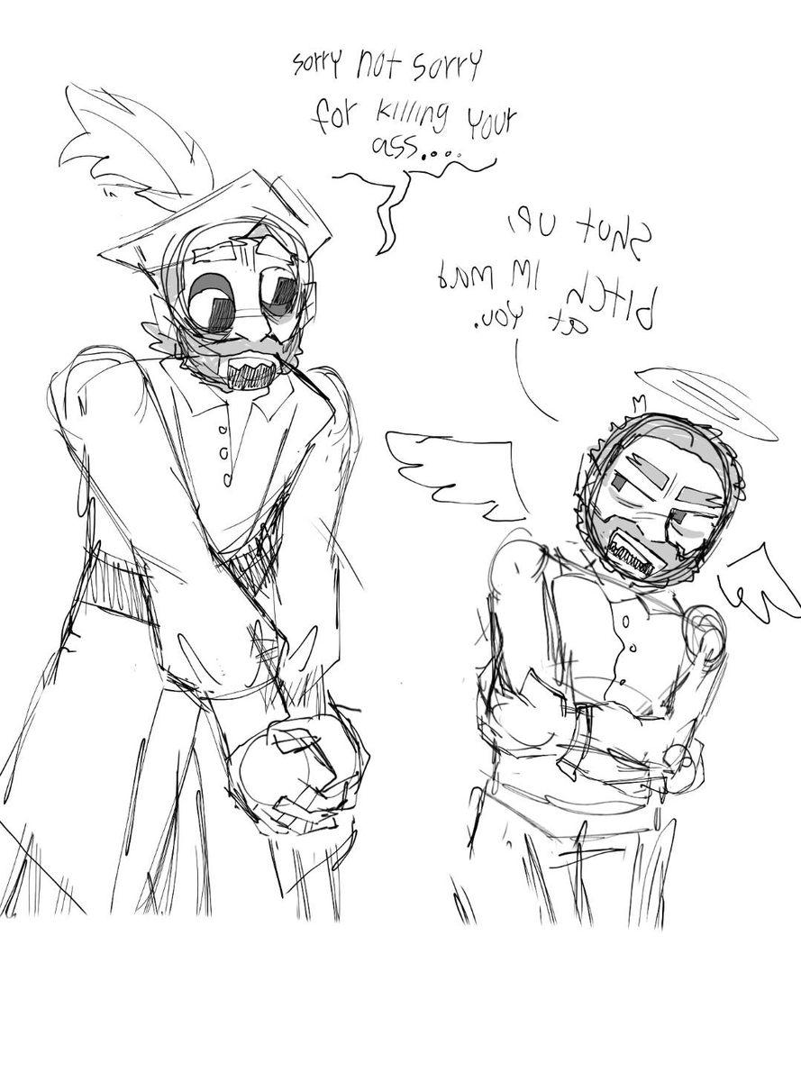 TangoAnimator's tweet photo. if you dont know what captain clark is saying, heres the drawing flipped!👁️ https://t.co/UZ3rT60Jab