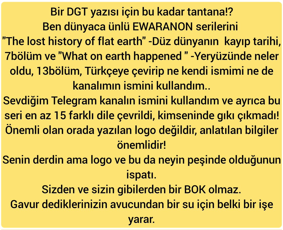 Muhbir78's tweet photo. @DuzGercekler @siratimustakima Bir DGT yazısı için bu kadar tantana! https://t.co/Qmdb7Z5xpz