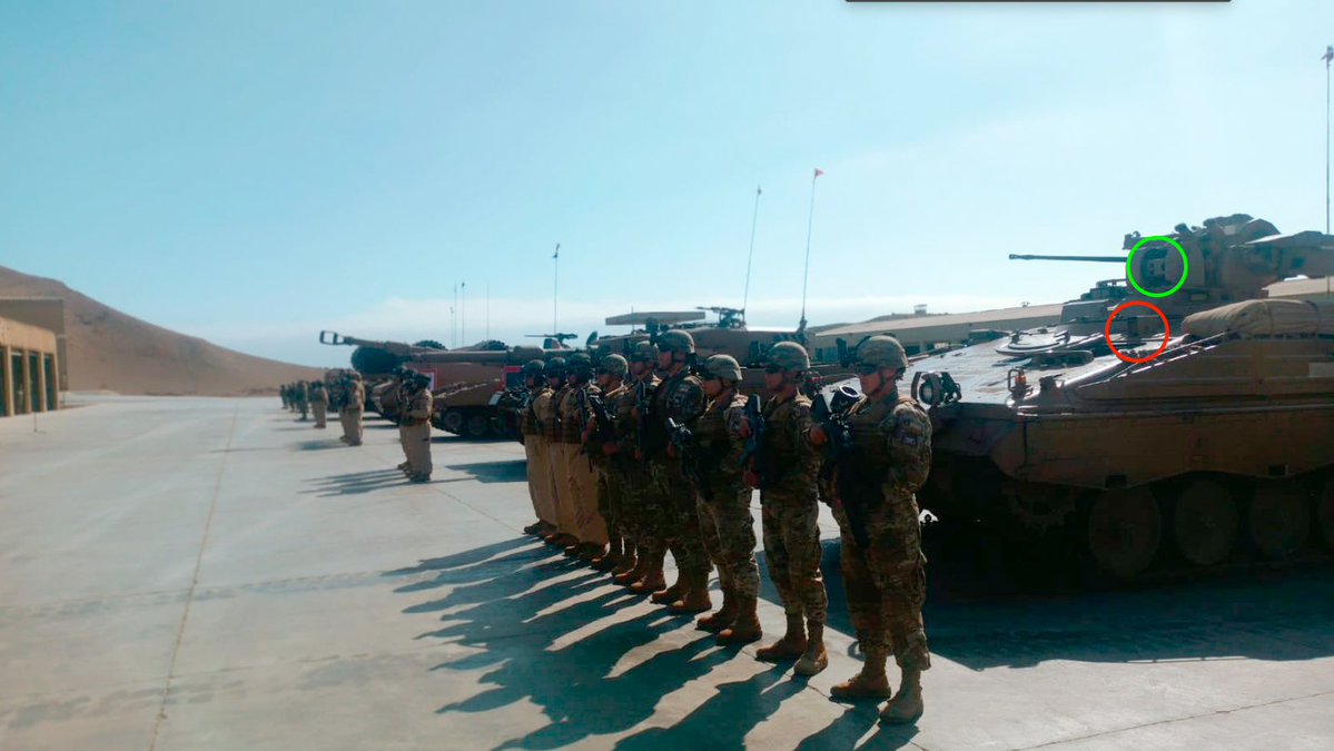 JoseJavierGo's tweet photo. @LatrincheraCL Detalle en una de las imágenes de la visita presidencial a la Brigada "Coraceros", Marder 1A3 equipado con el sistema optrónico Eoptris🟢 y sistema de vigilancia Sentinel🔴, capacidades orientadas a mejorar la observación, detección y conciencia situacional de la tripulación
https://t.co/h5ENAVoxSq
