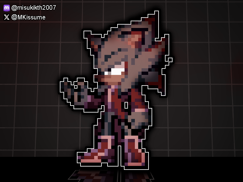 MKissume's tweet photo. gift for @BrzAlisson 

#sprite #pixelart #oc #sonicthehedgehog https://t.co/0nw2pYin9i