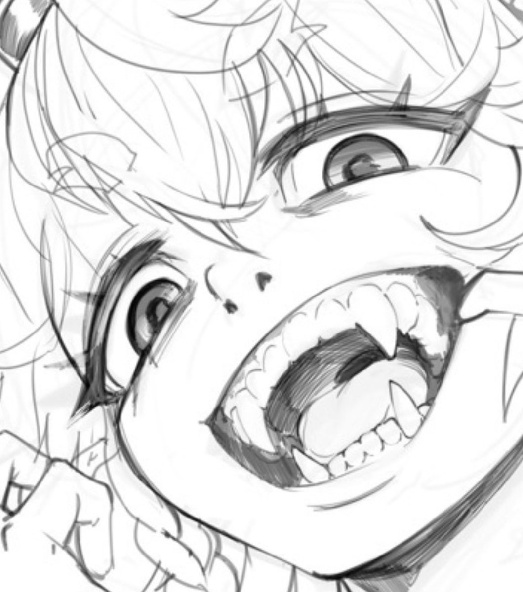 boodawolf's tweet photo. Peep a new commission coming soon …who wants to check out these pearly whites? 👀.. https://t.co/09JTeftgoc