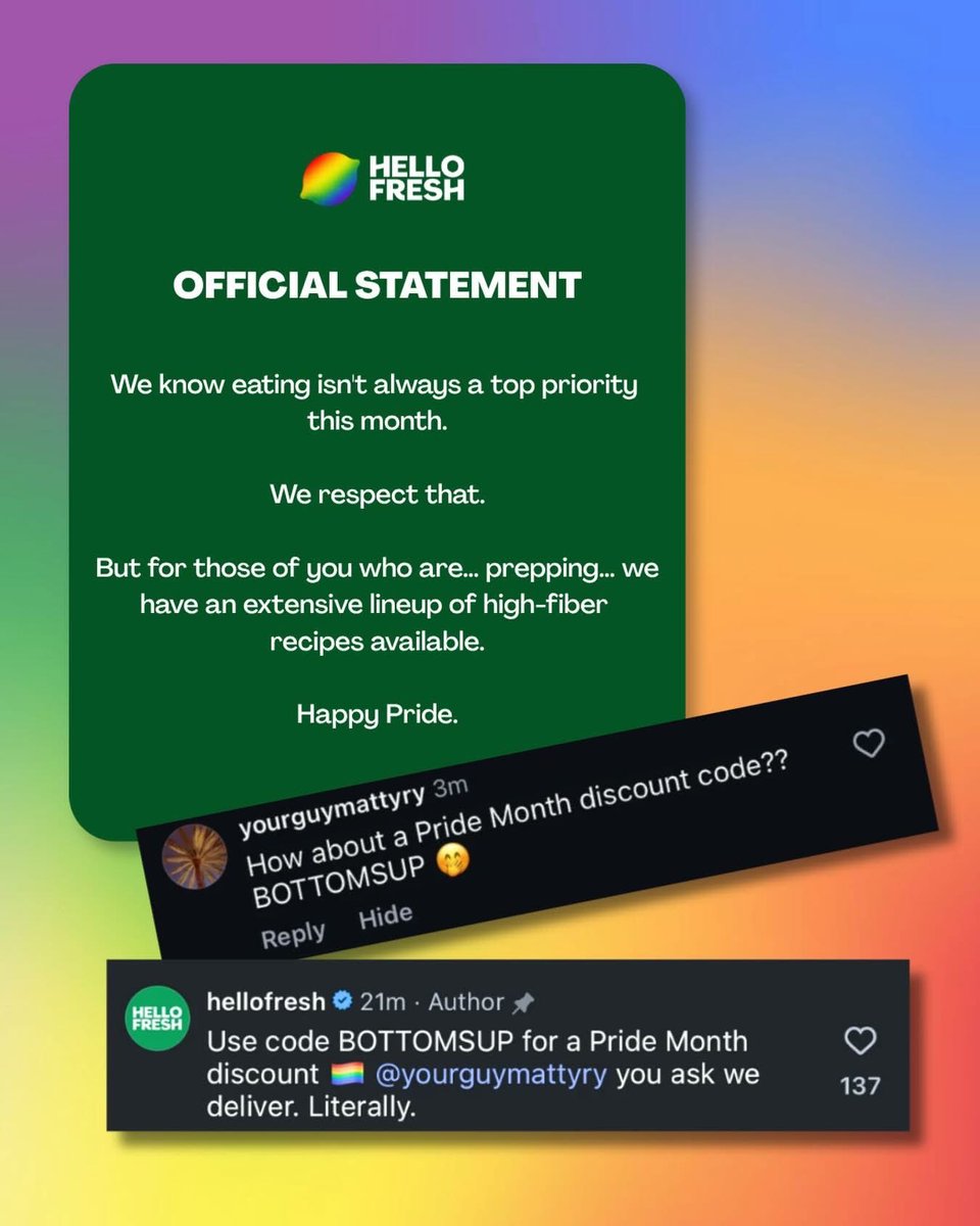 HCWilwerding's tweet photo. If you use HELLO FRESH…you’ll want to go see their most recent ad. I would cancel in a heart beat! 

Nope!!!  🤮🤮🤮🤮

I hope they get tons of cancellations! https://t.co/BHPd6Gd6D5