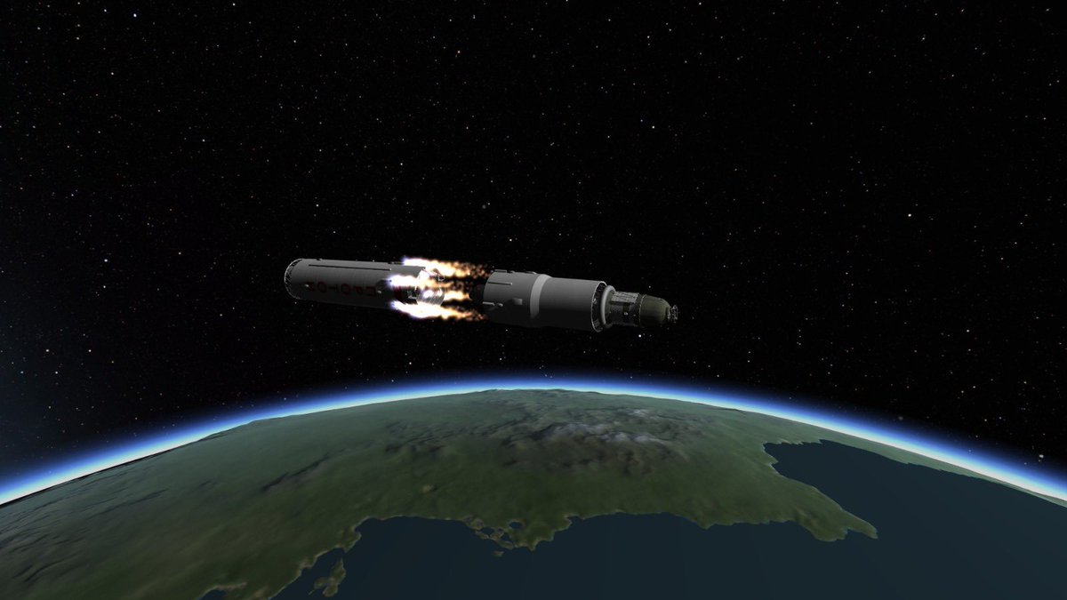 GeraldJr1997's tweet photo. And finally zond 1 a complete unscrewed test flight of the zond spacecraft to the mun orbiting around it twice and returning home after 3-4 days https://t.co/ZJIQPmFjkd