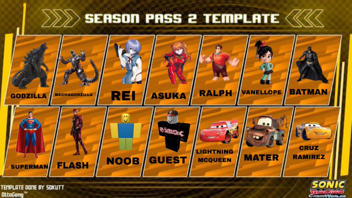 BenjiGamer2009's tweet photo. Predictions for season pass 2 for #SonicRacingCrossWorlds https://t.co/lwnB4bDK7X