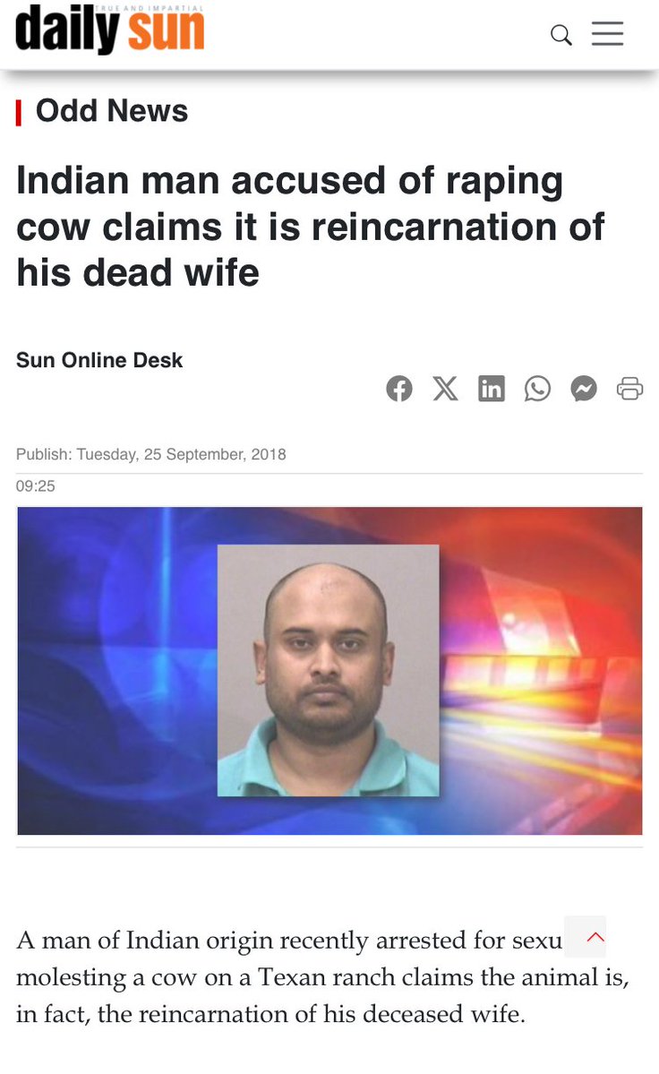 Russ2Tentative's tweet photo. @WarlockHindu Cows aren't safe from Hindus https://t.co/aKIYVfbbJh