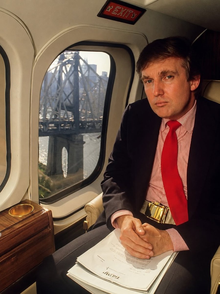 OLANIRANAJOKES's tweet photo. Donald Trump in the 90s 💸🔥\n\nMoney, power, private jets, penthouse views, and a garage full of dreams.\n\nBefore the headlines, before the spotlight, there was the relentless pursuit of bigger deals, bigger risks, and bigger ambitions. Success isn’t just about the wealth you see—it’s about the vision, discipline, and confidence to keep moving when everyone else stops.\n\nFrom boardrooms overlooking Central Park to private flights across the country, every move is a reminder that fortunes are built through decisions made long before anyone notices the results.\n\nLuxury is the reward. Freedom is the goal.
