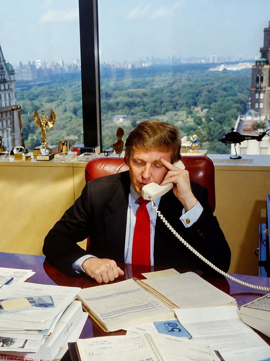 OLANIRANAJOKES's tweet photo. Donald Trump in the 90s 💸🔥\n\nMoney, power, private jets, penthouse views, and a garage full of dreams.\n\nBefore the headlines, before the spotlight, there was the relentless pursuit of bigger deals, bigger risks, and bigger ambitions. Success isn’t just about the wealth you see—it’s about the vision, discipline, and confidence to keep moving when everyone else stops.\n\nFrom boardrooms overlooking Central Park to private flights across the country, every move is a reminder that fortunes are built through decisions made long before anyone notices the results.\n\nLuxury is the reward. Freedom is the goal.