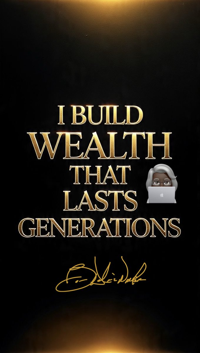 BarbaraDeloris's tweet photo. 🫠I BUILD WEALTH THAT LASTS GENERATIONS — ETERNITY — 💃🏾 #Eternity ♾️ https://t.co/J6HT4rP9ym