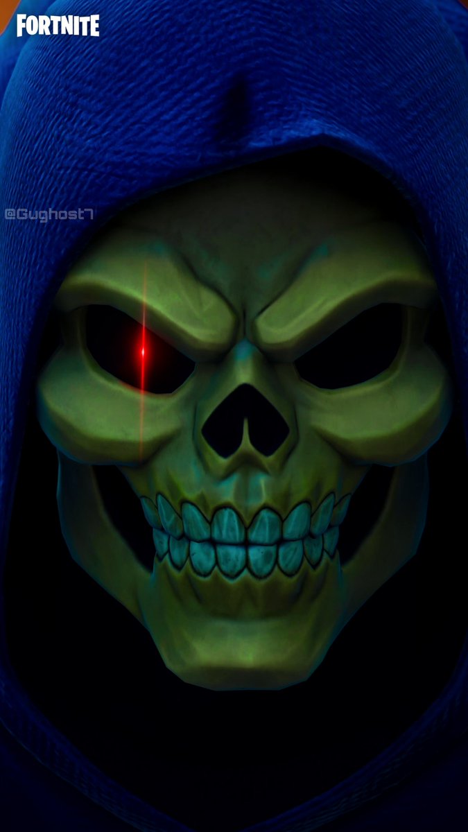 Gughost77's tweet photo. Skeletor 
#Fortnite #MasterOfTheUniverse https://t.co/jr89pSBhyB