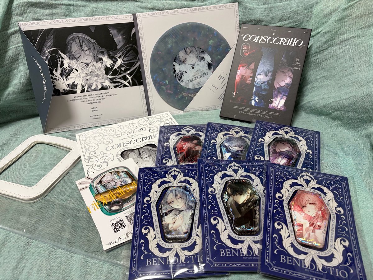コミティア　新刊セット　EDELWEISS DOSSIER ｺﾐﾃｨｱ初参戦しました🔥 どれも大変美しすぎたので、新刊セットの透明の