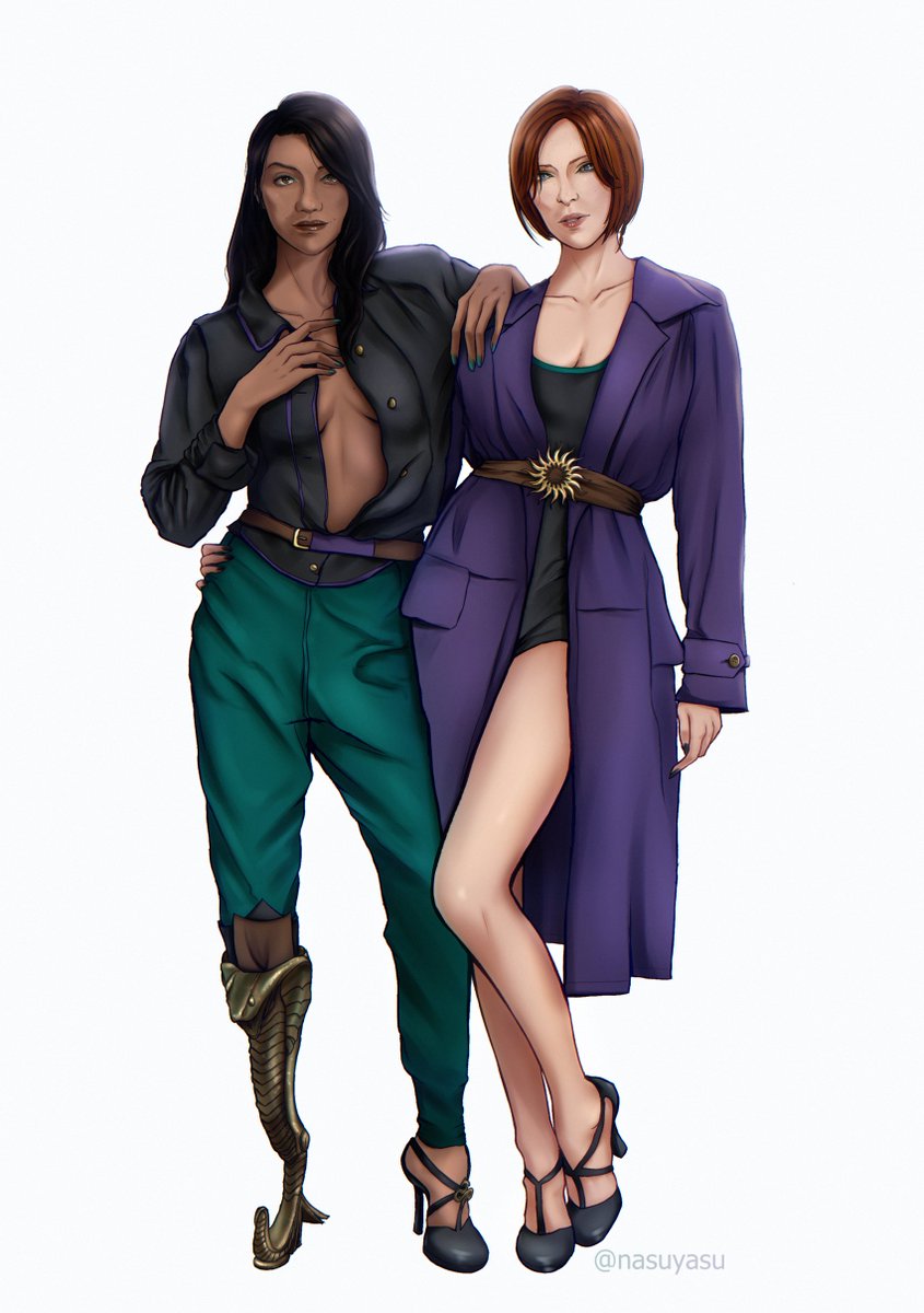 nasuyasu's tweet photo. Neve and Leliana models au #dragonage https://t.co/lsQZeU2Dez