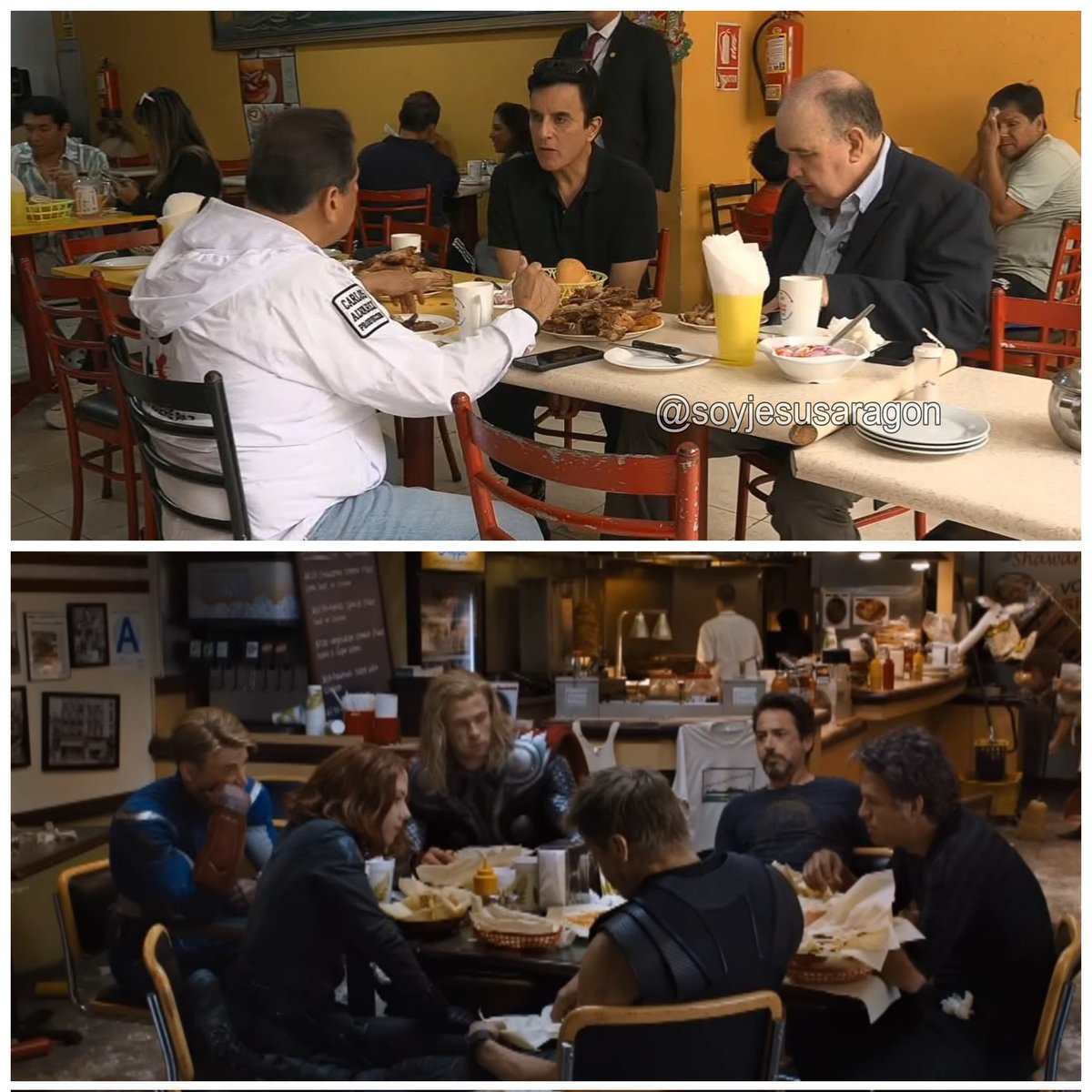 soyjesusaragon's tweet photo. Paralelismo cinematográfico

Héroes después de enfrentarse al villano de la temporada: https://t.co/2sonTVRVRx