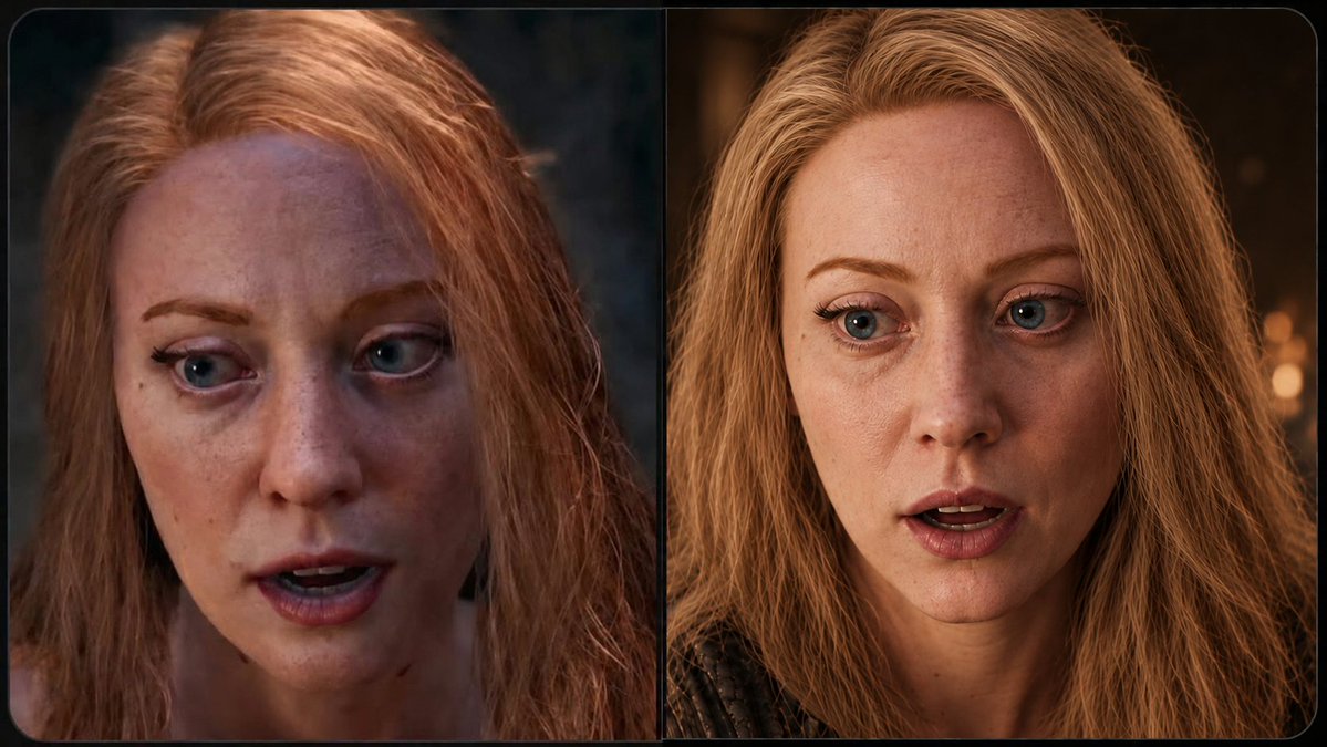 NikolasNiq's tweet photo. @STALINFEM This is what i mean. At least for the hair and eyes to skin difference. A little change in style/lighting looks way better, even AI generated. Imagine what real artists can do. https://t.co/LCtcYxaKuG