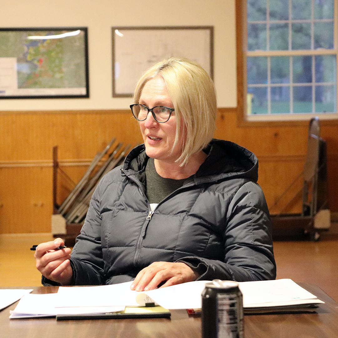 CourierSentinel's tweet photo. Georgia Arts, member of the Holcombe Area Veterans Memorial Planning Committee, shared what she’s learned, May 6, in her research on grant writing. It’s possible that the memorial can get funding from the county, state and federal level, instead of going to private organizations. https://t.co/GgoctfILiH