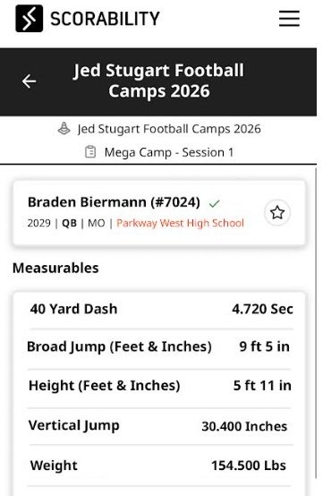 biermannqb11's tweet photo. Had a great two days at the @LindenwoodFB Mega Camp. I got a lot of reps and spoke with many coaches. Great start to the summer! Here are my 1on1 reps & testing results. 

@JPRockMO @elitefootball @PrepRedzoneMO @Lindenwood_OC @stugfb @CoachMarkWatson @CoachCala @CoachEddie2 @JoeBeschorner @CoachTurnerISU @chris_polizzi @CoachBBognar @CoachChrisBall @CoachKoehler @Coach_CPatt @jdunc32 @pwesthorns @Mike_Scherer38 @mrlongshore