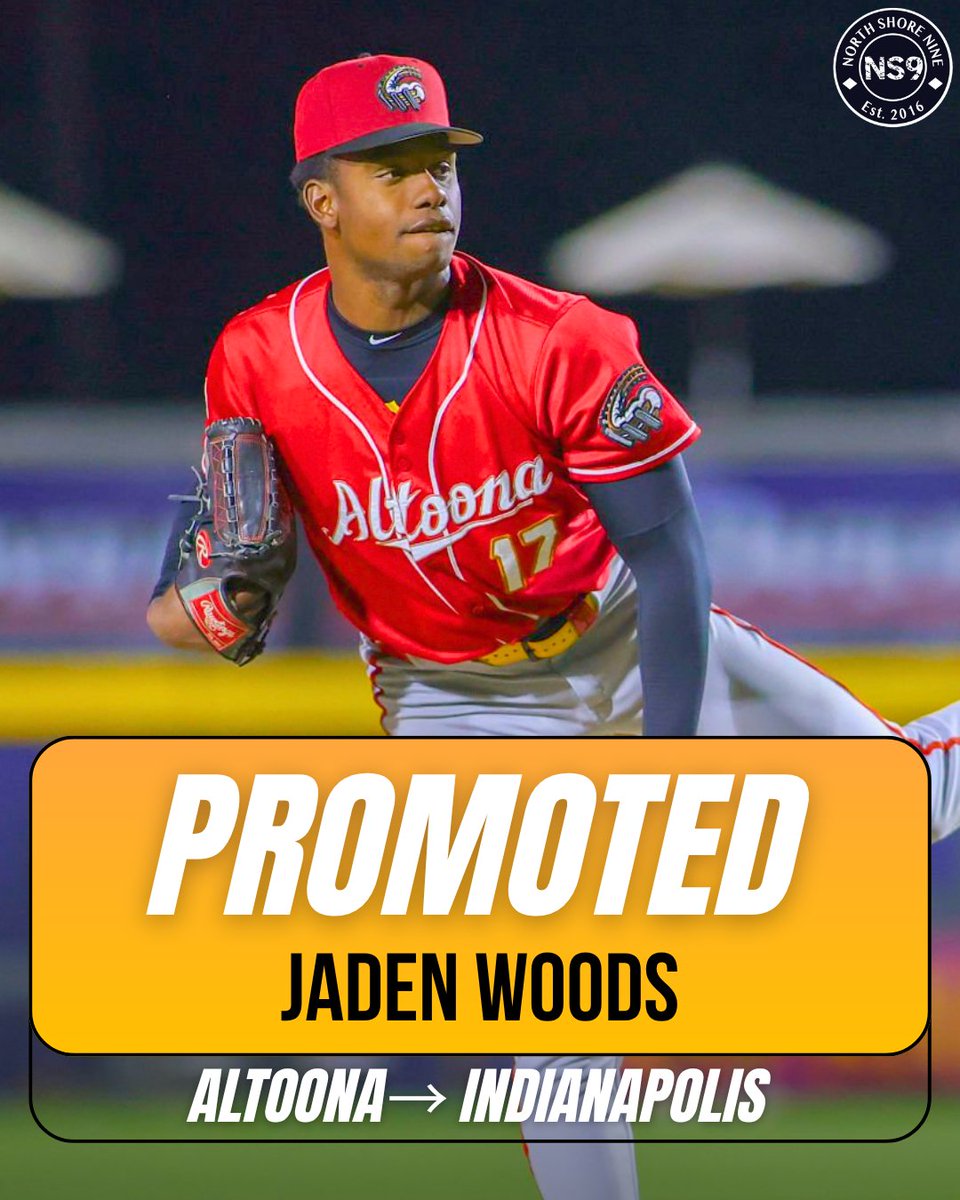 northsiden0tch's tweet photo. Some promotions from Altoona to Indy. 

 @_chaseford had Curtis news. @CadeynM37 had Berg news. 

Jaden Woods has also been promoted to AAA-Indianapolis, per source. https://t.co/mBLhxs0Scq