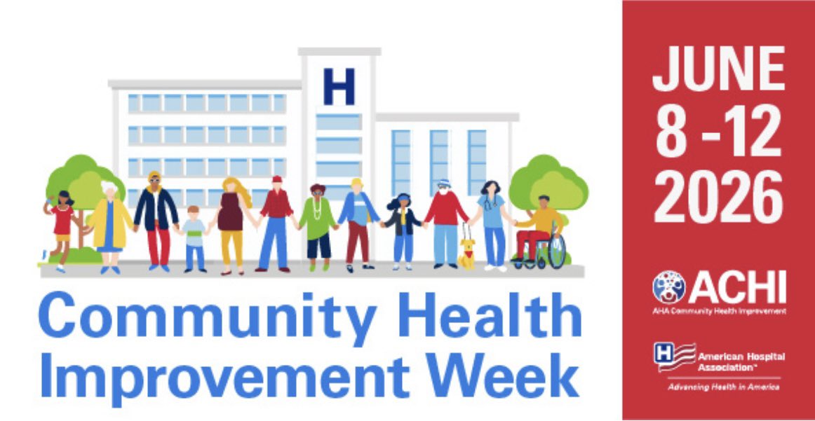ggf671's tweet photo. We are celebrating “Community Health Improvement Week” with American Hospital Association to honor those working in partnership to improve the health and wellbeing of individuals and communities throughout the country.

Let’s celebrate @ahahospitals #CHIweek 🎉 https://t.co/n9RM727q2B