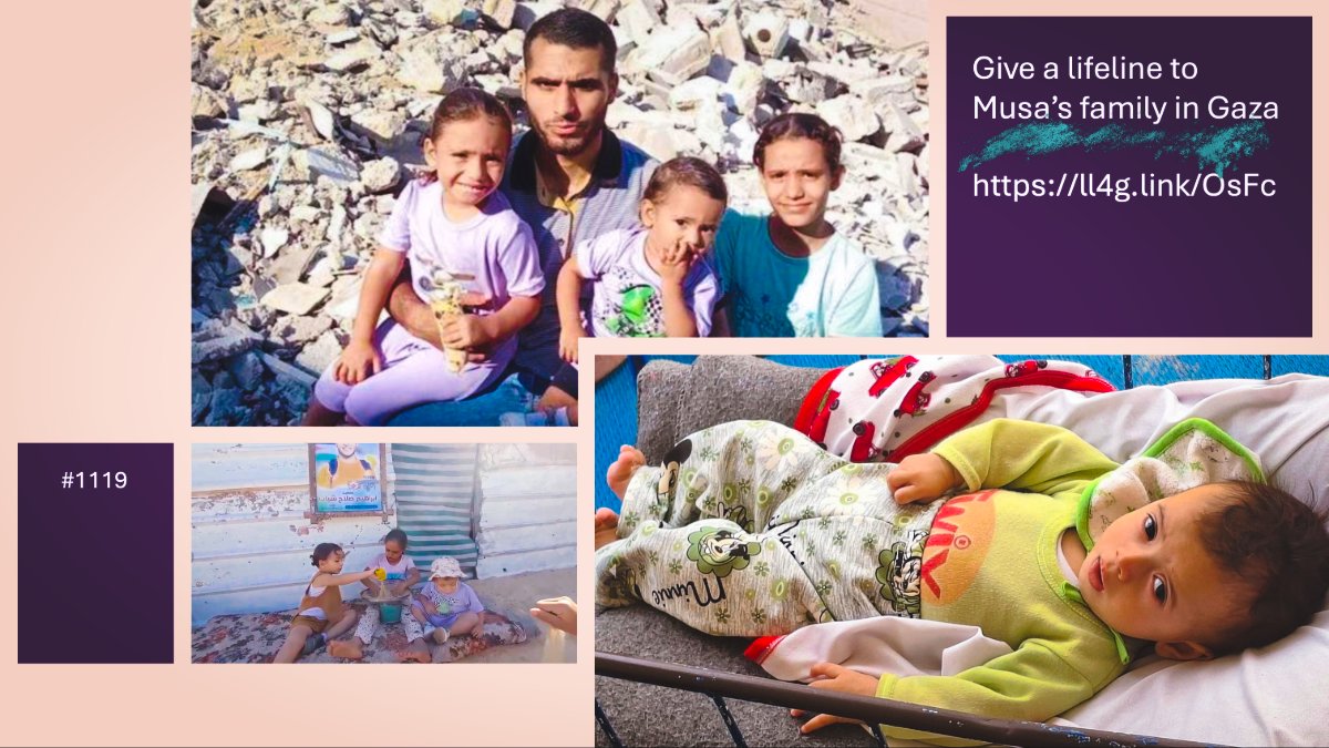 starstuffonadot's tweet photo. This campaign https://t.co/EUjwT1tAub is a lifeline for Musa's 12-member family. They have been forcibly displaced more than 10 times, sharing space in what they describe as a "half-tent" with his brother's family who was returned after being held hostage for a year.
Pls support. https://t.co/OUMvxrscEZ