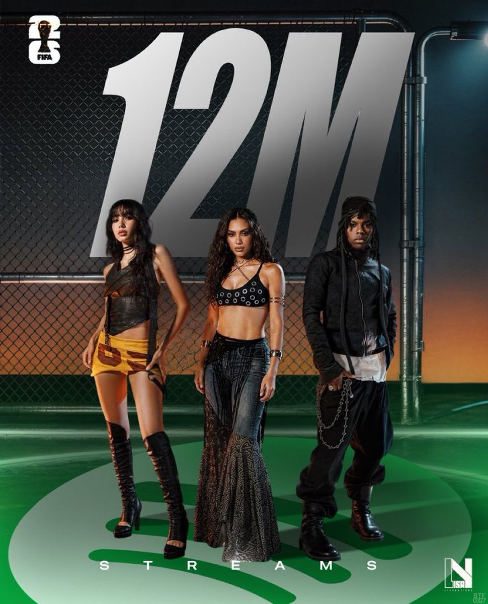 Beibersl's tweet photo. “Goals” by #LISA, @anitta &amp; @heisrema has surpassed 12 MILLION streams on Spotify!

#RemaxLisaxAnitta 🔥🔥 https://t.co/ABIRJiZvgP
