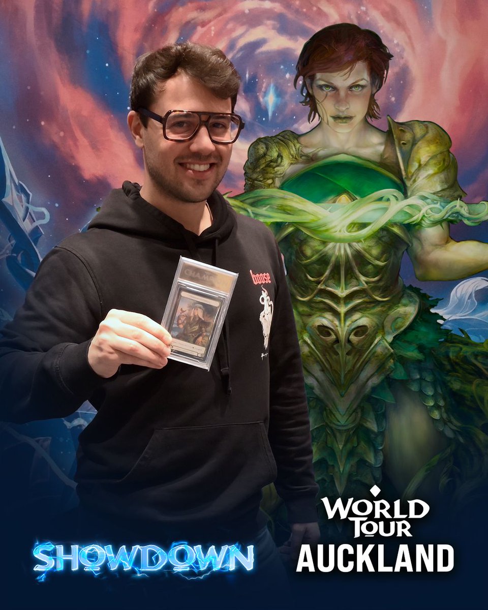 fabtcg's tweet photo. Congratulations to our weekend winners from Auckland, the birthplace of Flesh and Blood! 🇳🇿 

Sam Sutherland zapped the Omens of the Third Age limited Calling, piloting Oscilio, Scion of the Third Age 🪄 

Andrea Mengucci stung the Silver Age competition at the Sunday Showdown with Briar 🌱 

See the winning Silver Age decklist: https://t.co/YiRoe5RsKc