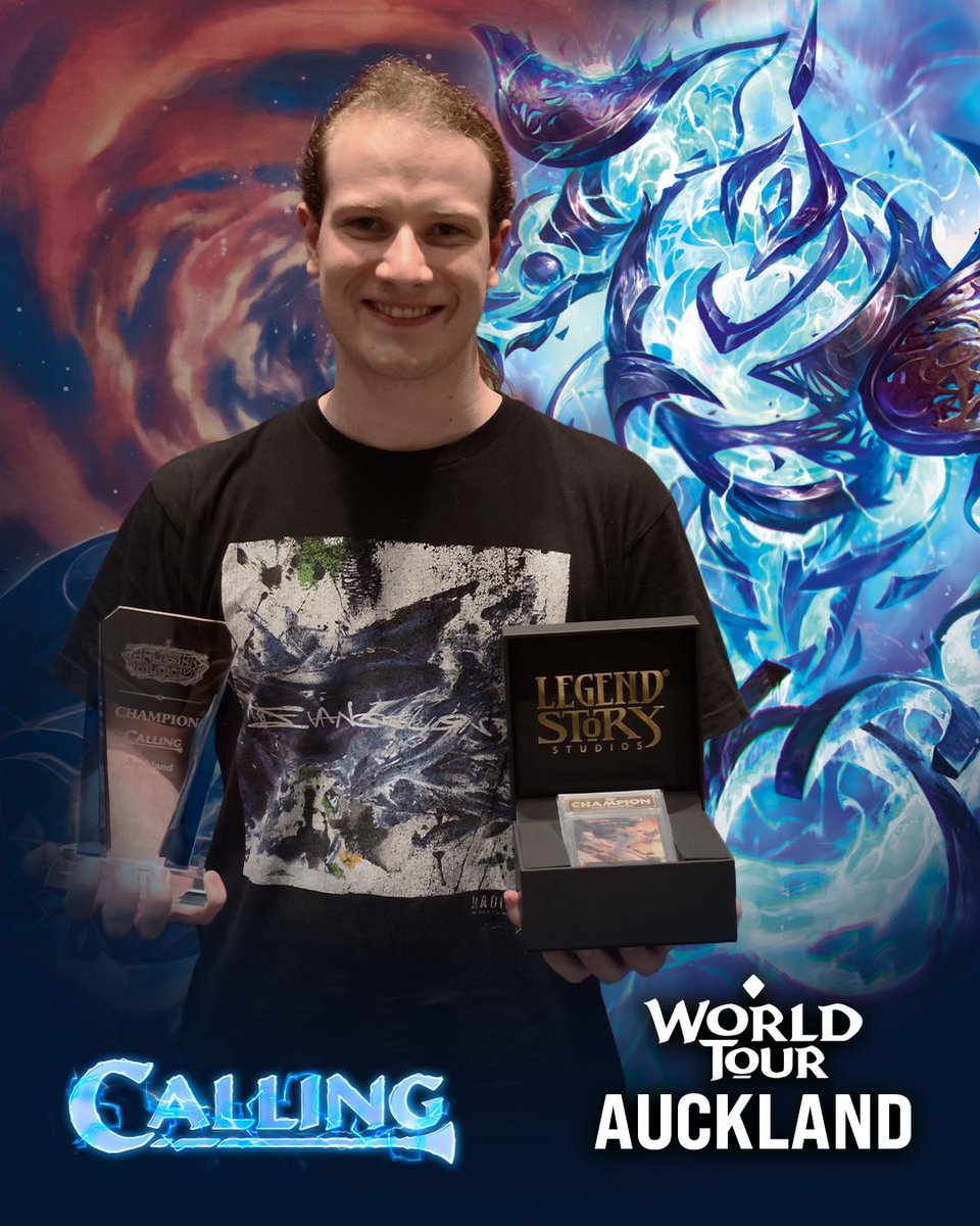 fabtcg's tweet photo. Congratulations to our weekend winners from Auckland, the birthplace of Flesh and Blood! 🇳🇿 

Sam Sutherland zapped the Omens of the Third Age limited Calling, piloting Oscilio, Scion of the Third Age 🪄 

Andrea Mengucci stung the Silver Age competition at the Sunday Showdown with Briar 🌱 

See the winning Silver Age decklist: https://t.co/YiRoe5RsKc