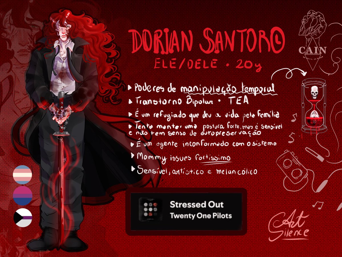 art_silence505's tweet photo. "Meu amor, leia essa carta empoeirada
Me desculpe, não vou voltar tão cedo pra casa"
Próximo OC da rodinha. Meu filho favorito meu injustiçado meu army dreamer: Dorian!
#oc #art #CAINrpg https://t.co/FevGjS8ty0