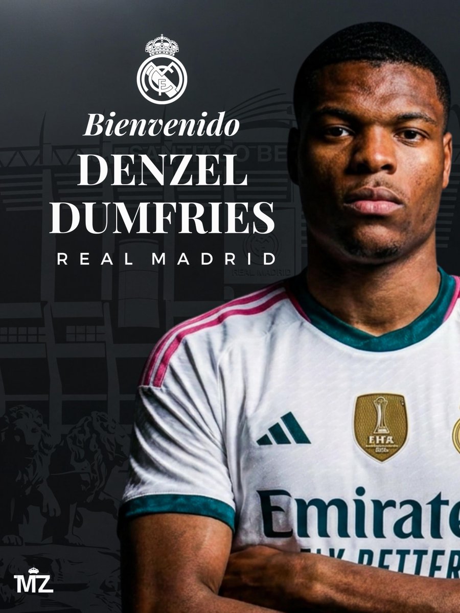 theMadridZone's tweet photo. 🚨⚪️ WELCOME TO REAL MADRID, DENZEL DUMFRIES 👋 https://t.co/nKeYvGr6ut
