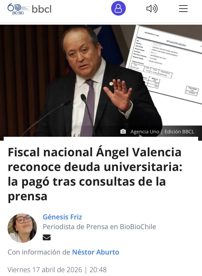 janomatusmc's tweet photo. @T13 FALSO @emischneiderv 

Empezando por el Fiscal Nacional que ante la denuncia salió corriendo a pagar.

Como él, hay cientos según la TGR. https://t.co/dfW9AnX7mB