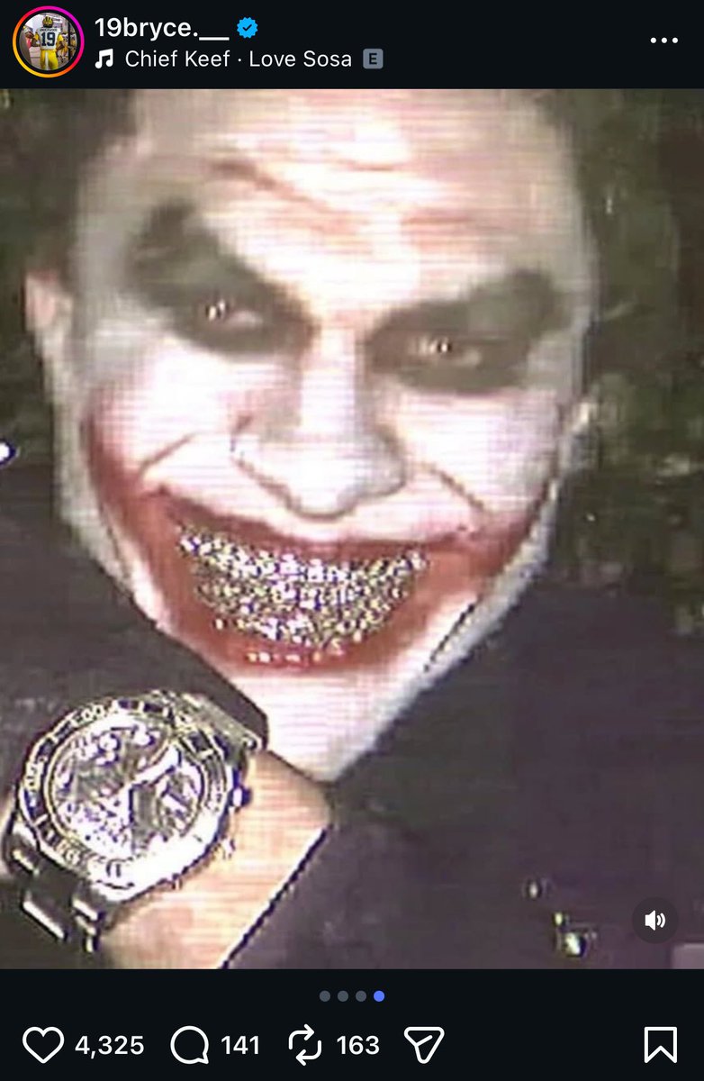 BarstoolUofM's tweet photo. Bryce Underwood going joker mode pt 2 https://t.co/X36vOgLVfz