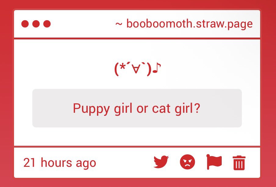 booboomoth's tweet photo. im too autistic for this i fear i need way more clarification ... which am i ? which do i like most ? in what way , platonically or romantically or just like fictional drawings ? etc ... 😭

im a cat obvi and ummm ,, i guess i like cat girls more ?? i think both are cute though https://t.co/jhqHmOjbZA