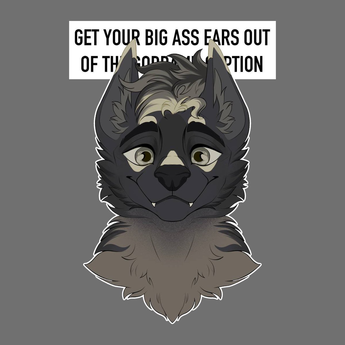 virtuous_bugger's tweet photo. Get your big ass ears out of the goddamn caption!!! 

(Four YCH’s done for FurDu Furs :3) https://t.co/k82pfYiGAZ