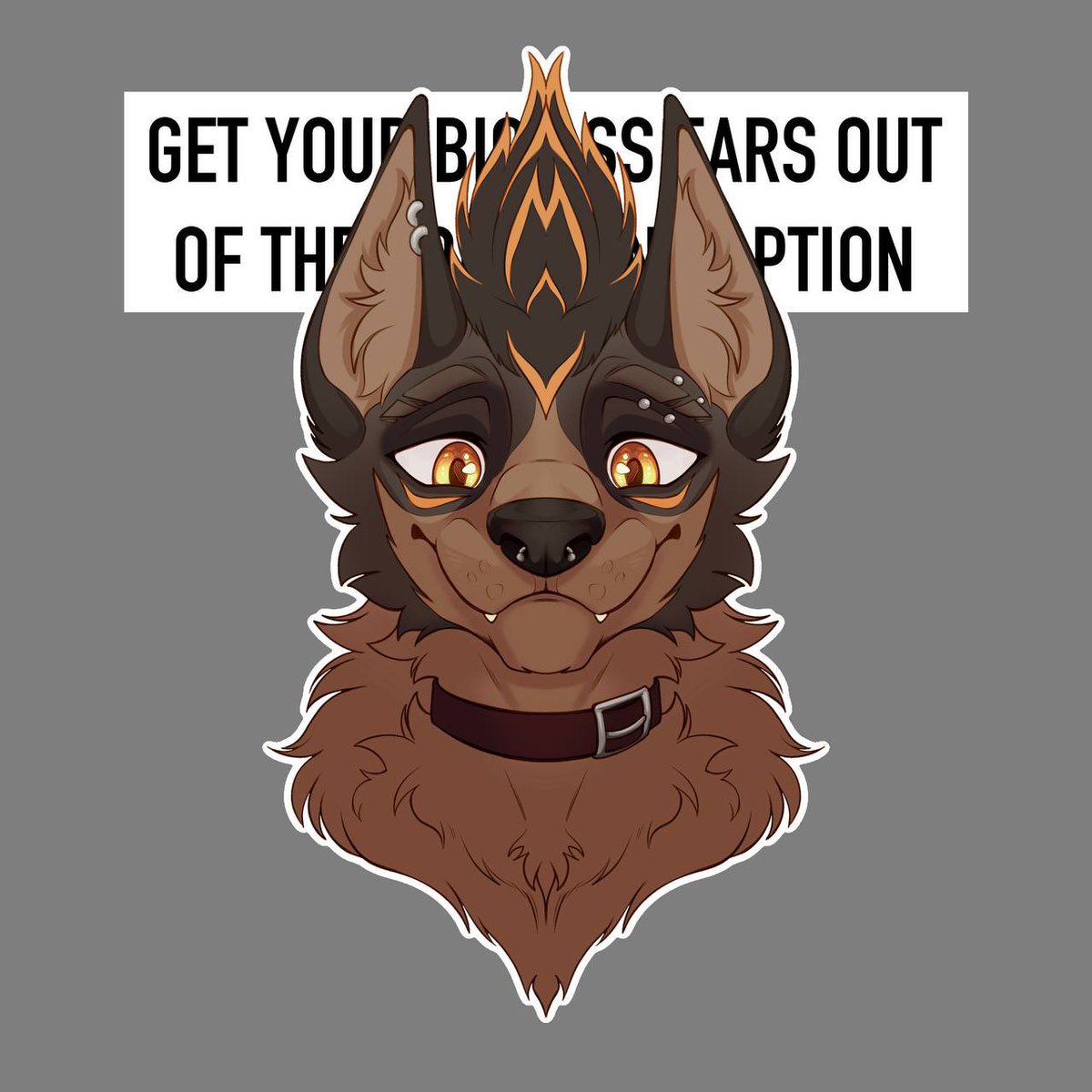 virtuous_bugger's tweet photo. Get your big ass ears out of the goddamn caption!!! 

(Four YCH’s done for FurDu Furs :3) https://t.co/k82pfYiGAZ